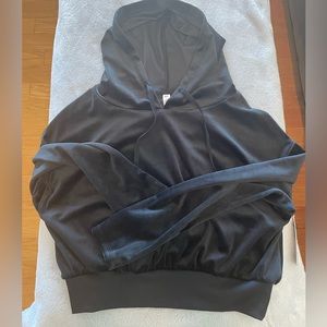 NWT BP Cropped Velour Hoodie